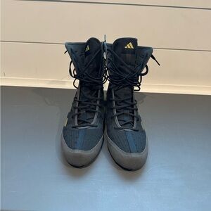 Adidas Men's Black and Gold Athletic Shoes